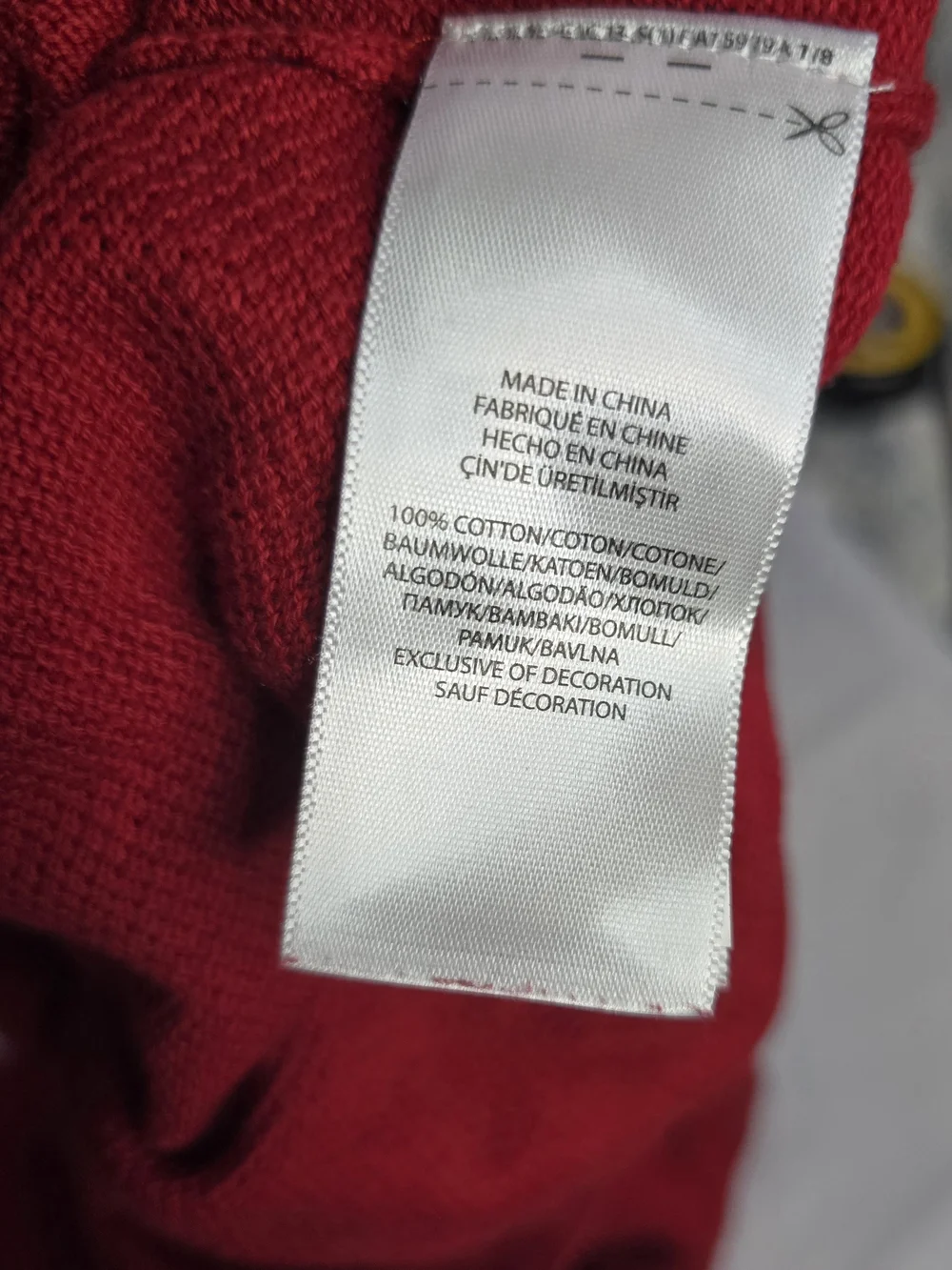 Polo by Ralph Lauren Red Crewneck Sweater with Blue Pony 100% Pima Cotton Large
